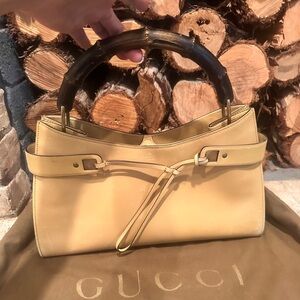 Authentic Vintage Gucci Handbag with Structured Design